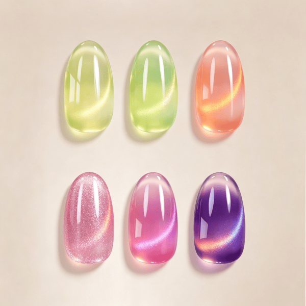 double rhythm gel polish cat eye